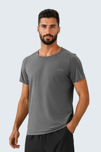 WU Sun Fit Tee Waffle - Stone