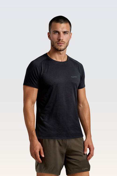 U Sun Fit Tee Terra - Black