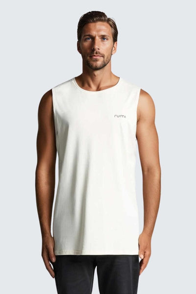 Rumi Earth - M Moon Air Muscle Tank - Natural - R531240NLP - Tops