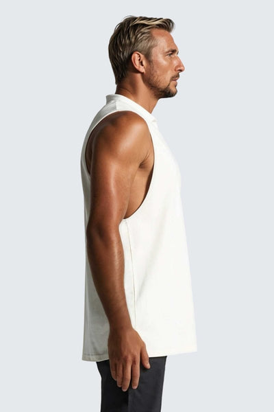 Rumi Earth - M Moon Air Muscle Tank - Natural - R531240NLP - Tops