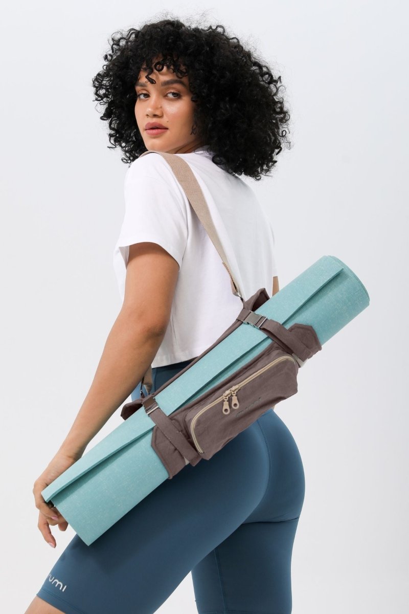 Rumi Earth - Origami Mat Carrier - Wood - RU - OMC - 01 - BR - Yoga Mat Carrier