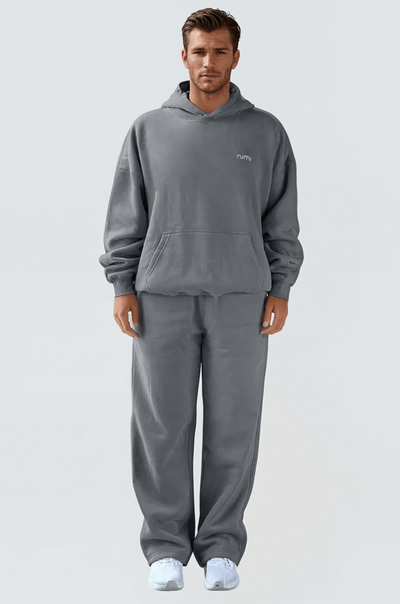 Rumi Earth - U Moon Sweatpants Relaxed Open Fleece - Stone - R113226SEP - Bottoms
