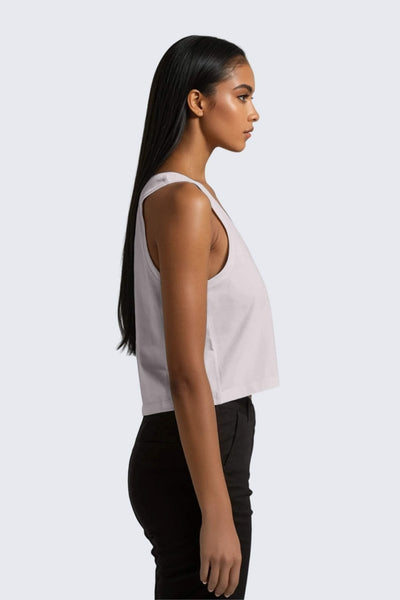 Rumi Earth - W Moon Air Cropped Singlet Tank - Orchid - R131221ODP - Tops