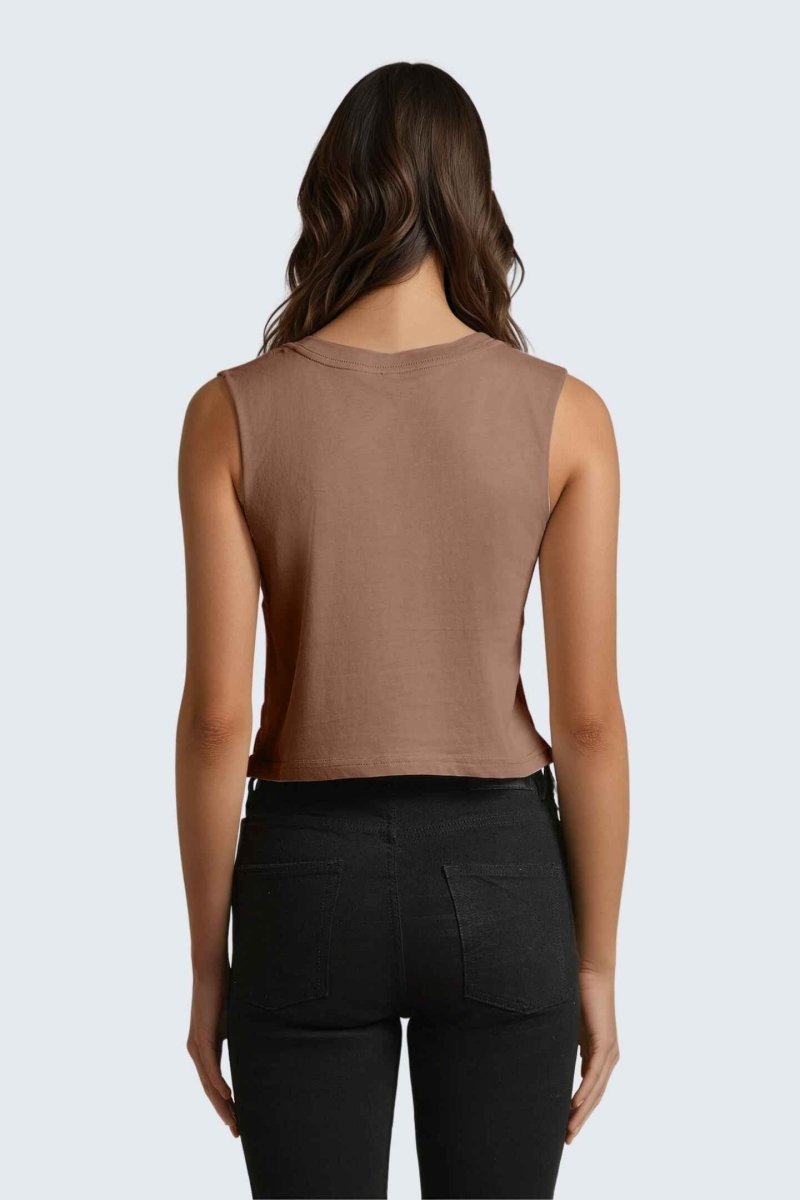 Rumi Earth - W Moon Air Cropped Tank - Rose Deep - R131220RPP - Tops