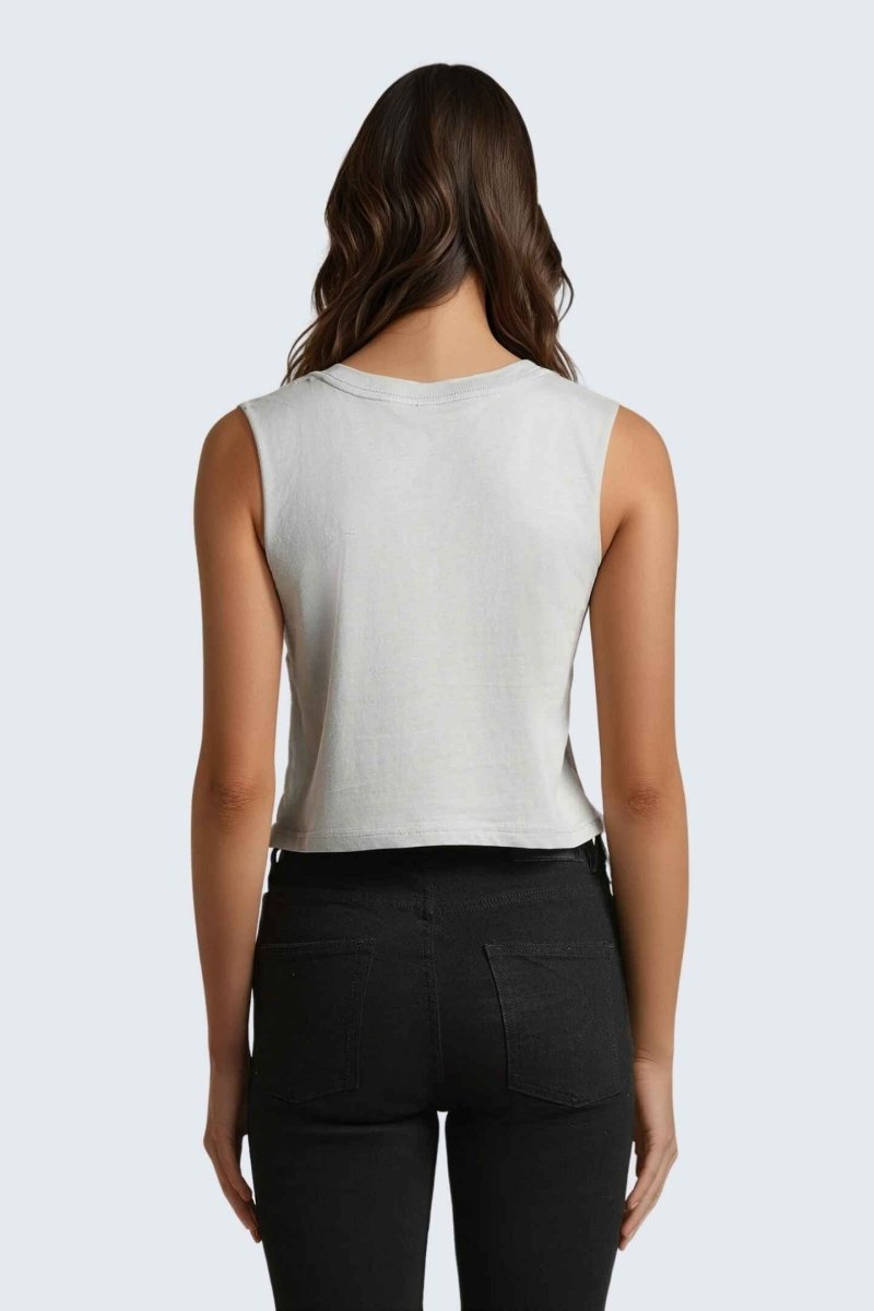 Rumi Earth - W Moon Air Cropped Tank - Stone - R131220SEP - Tops