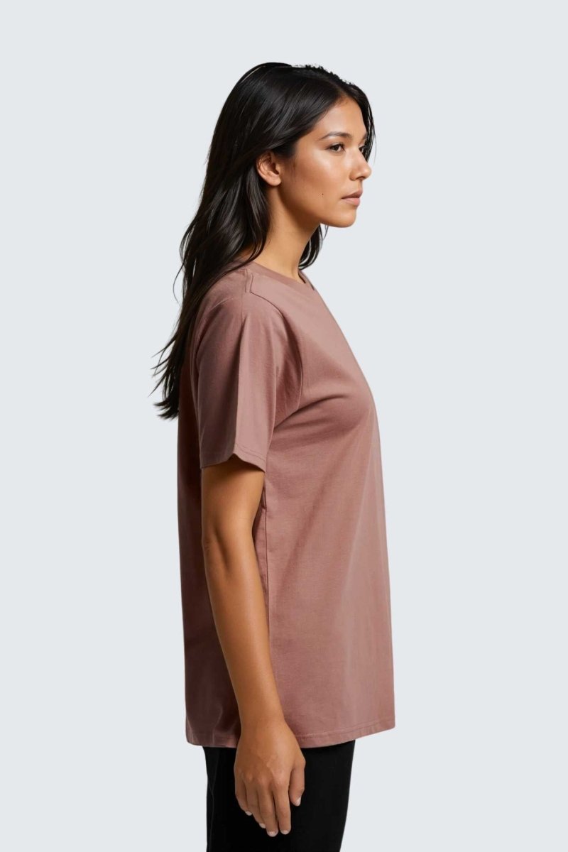 Rumi Earth - W Moon Tee Long - Rose Deep - R111115RDP - Tops
