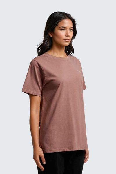 Rumi Earth - W Moon Tee Long - Rose Deep - R111115RDP - Tops