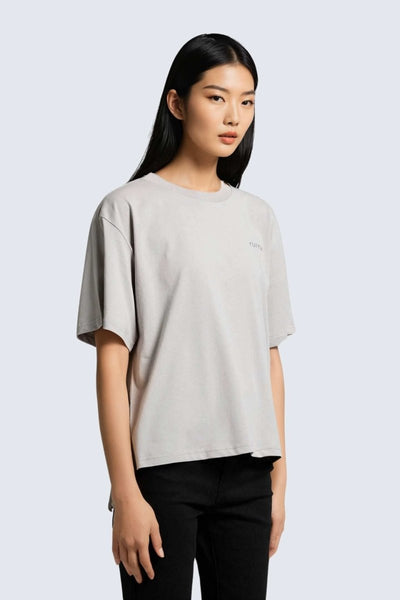 Rumi Earth - W Moon Tee Short Oversize - Stone - R111122SEP - Tops