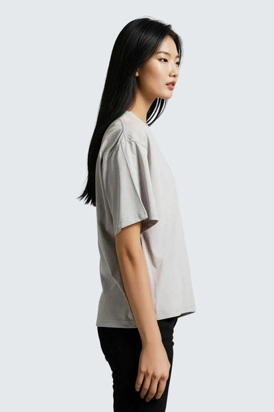 Rumi Earth - W Moon Tee Short Oversize - Stone - R111122SEP - Tops