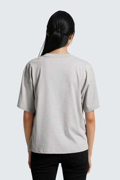 Rumi Earth - W Moon Tee Short Oversize - Stone - R111122SEP - Tops