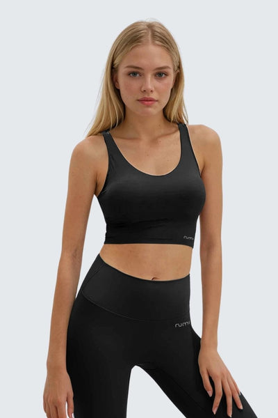 Rumi Earth - W SunSoft Tank Bra - Black - R137440BKP - Bras