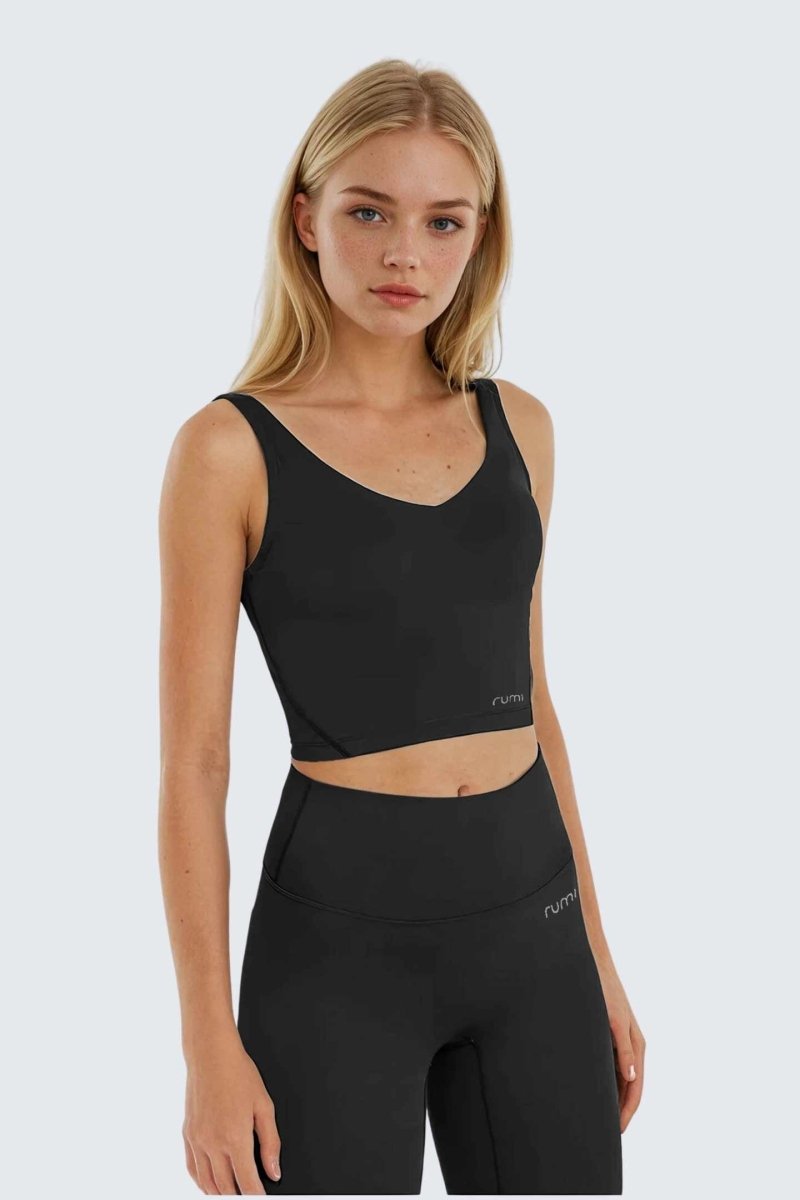 Rumi Earth - W SunSoft Tank Bra - Black - R137440BKP - Bras