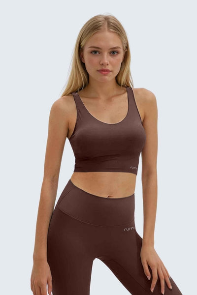 Rumi Earth - W SunSoft Tank Bra - Cocoa - R137440CAP - Bras