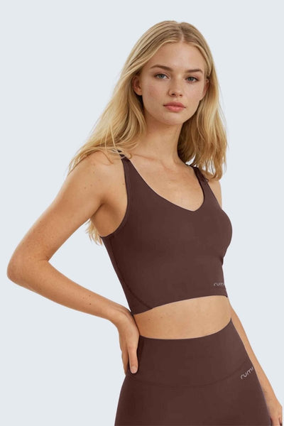 Rumi Earth - W SunSoft Tank Bra - Cocoa - R137440CAP - Bras