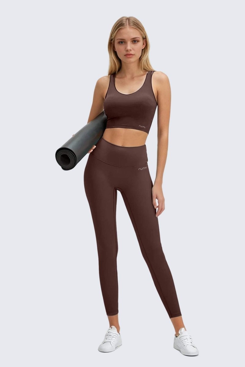 Rumi Earth - W SunSoft Tank Bra - Cocoa - R137440CAP - Bras