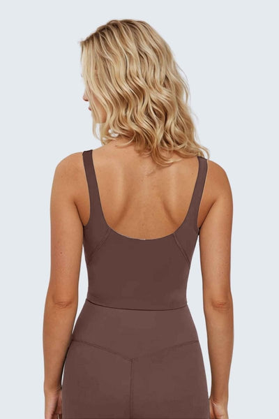 Rumi Earth - W SunSoft Tank Bra - Cocoa - R137440CAP - Bras